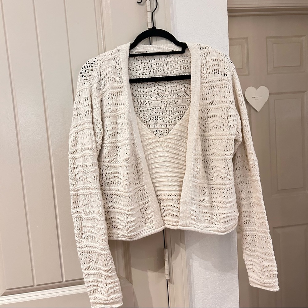 Knit Sweater Set and Cardigan